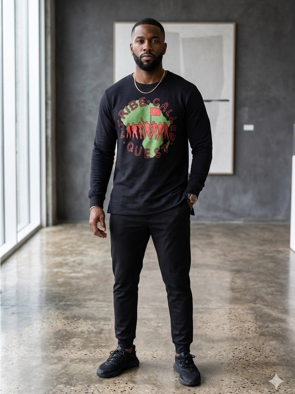 A Tribe Called Quest Long Sleeve Light Terry Top Unisex